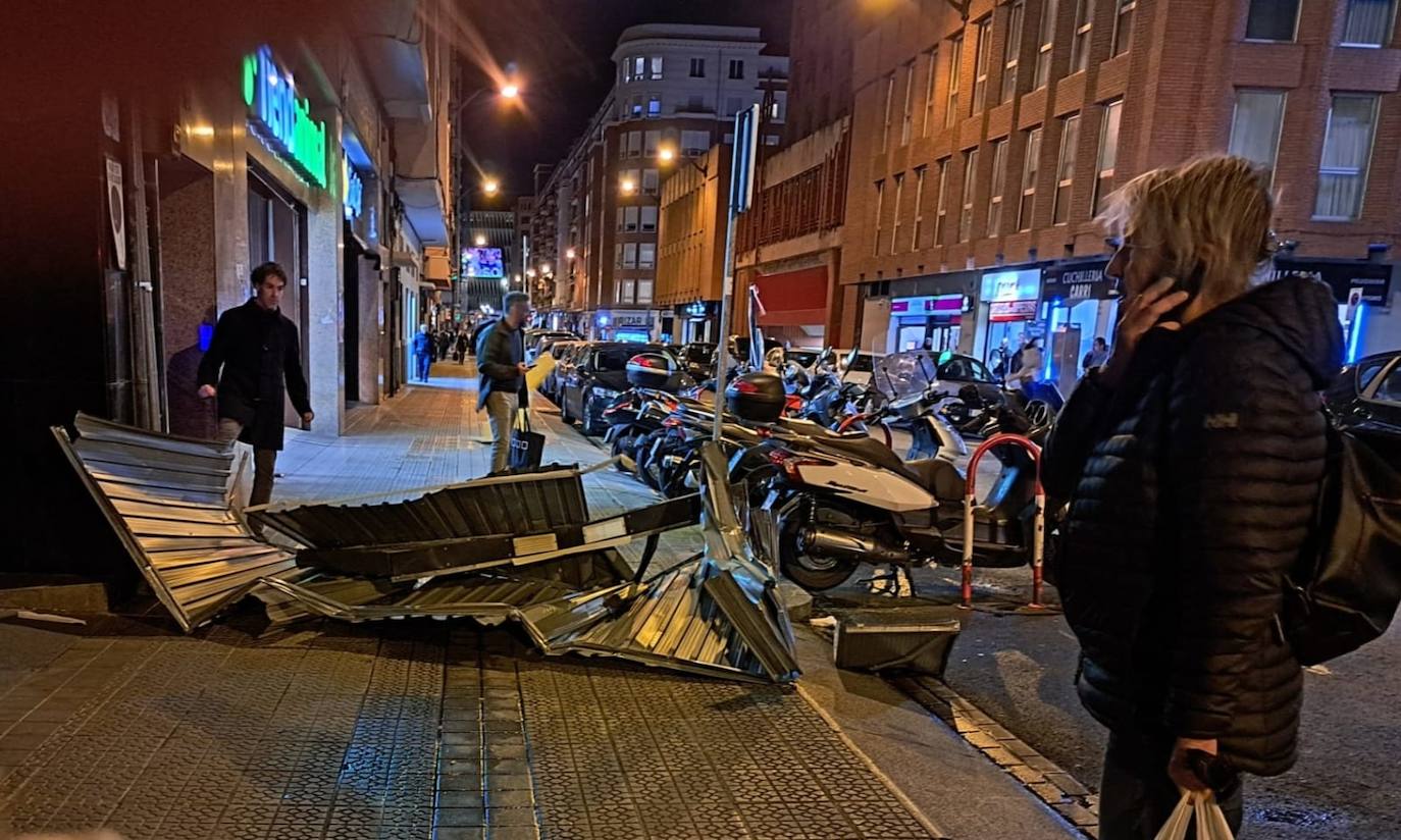 Tejado caído en Pozas.