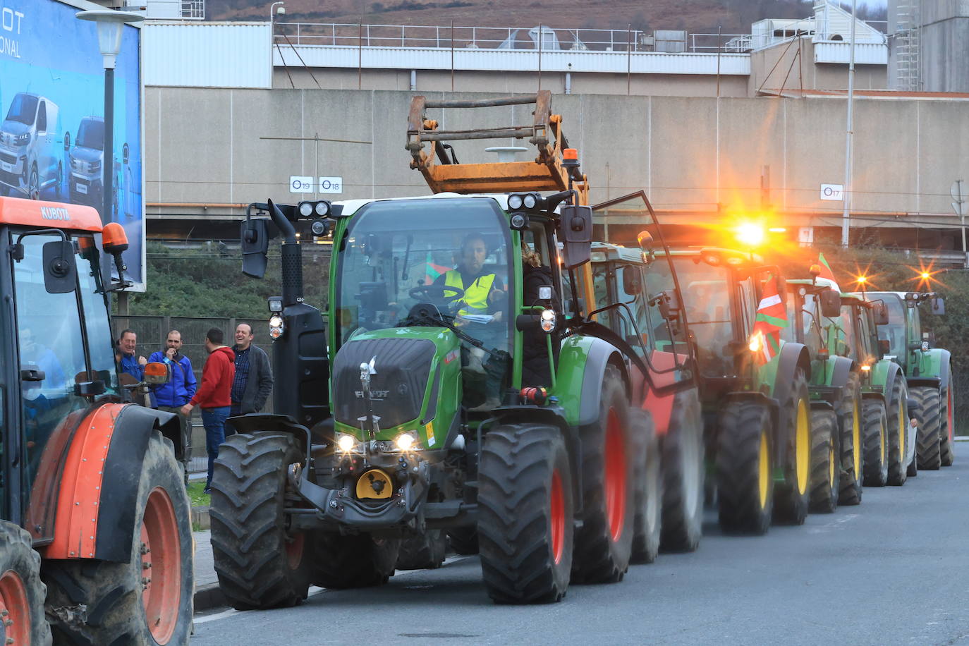 Bilbao recibe a la &#039;tractorada&#039;