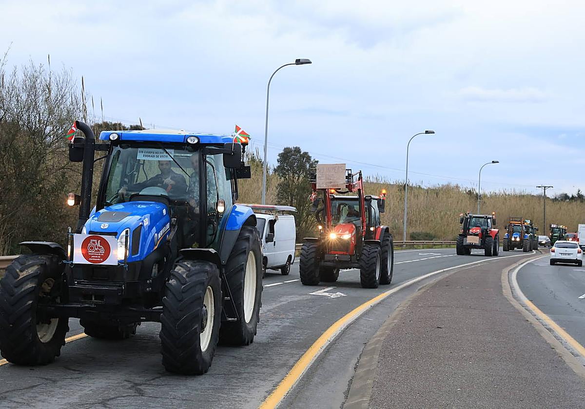 Bilbao recibe a la &#039;tractorada&#039;