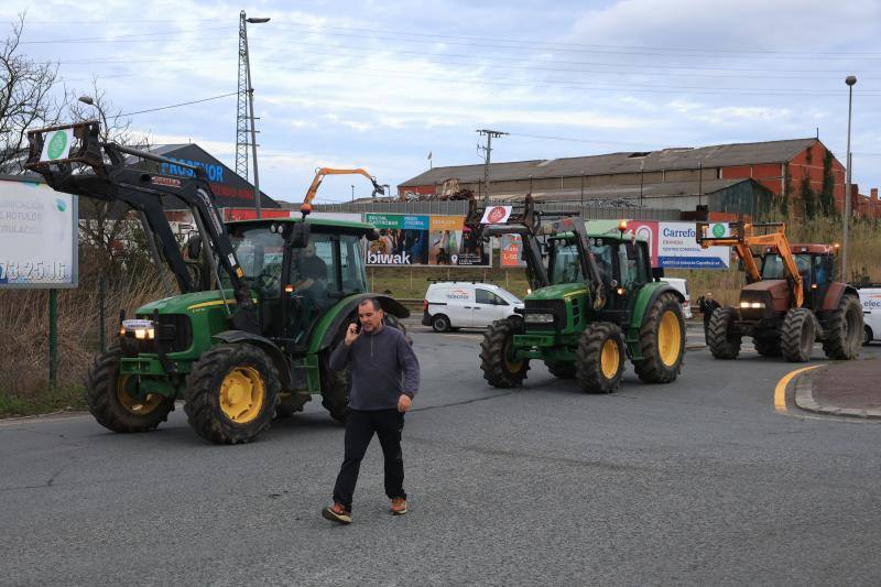 Bilbao recibe a la &#039;tractorada&#039;