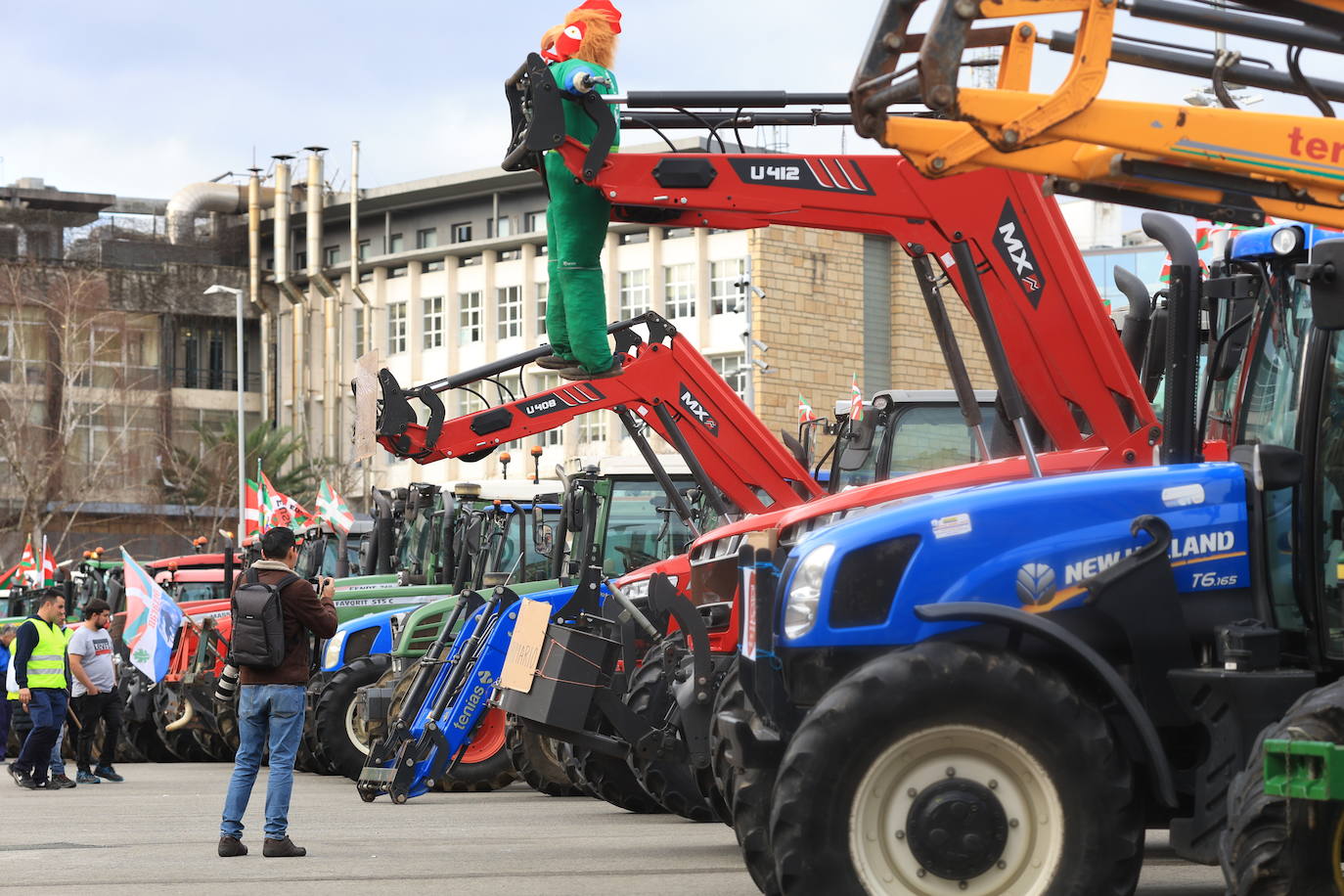 Bilbao recibe a la &#039;tractorada&#039;
