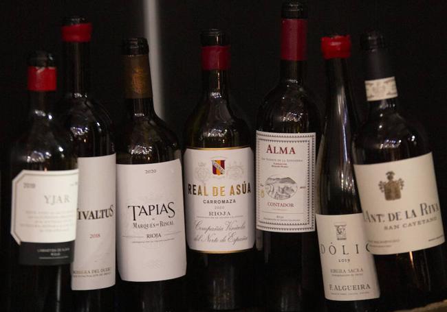 Los vinos de la cata.