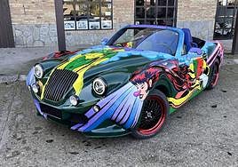 Un creador bilbaíno impulsa el primer 'coche-mural' del mundo