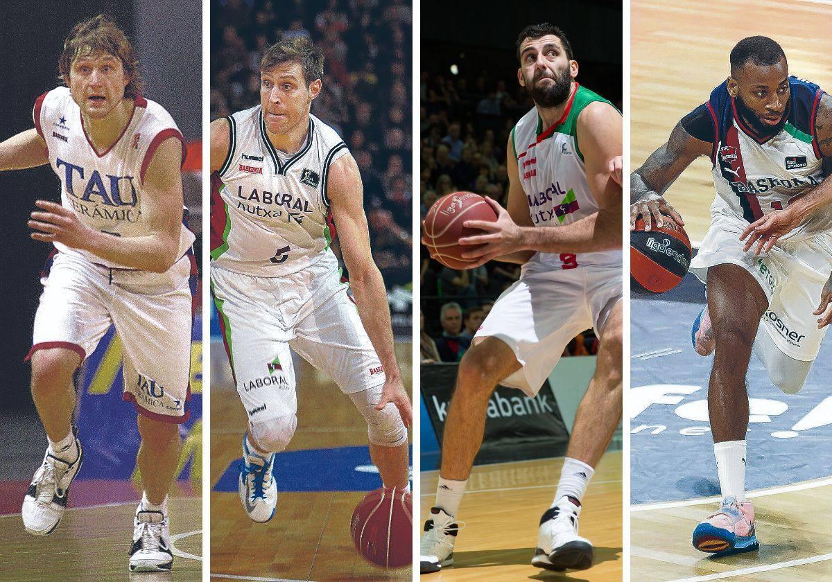 Arvydas Macijauskas, Andrés Nocioni, Ioannis Bourosis y Codi Miller-McIntyre.