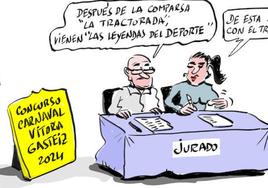 La viñeta de Cerrajería y los mejores disfraces del Carnaval de Vitoria