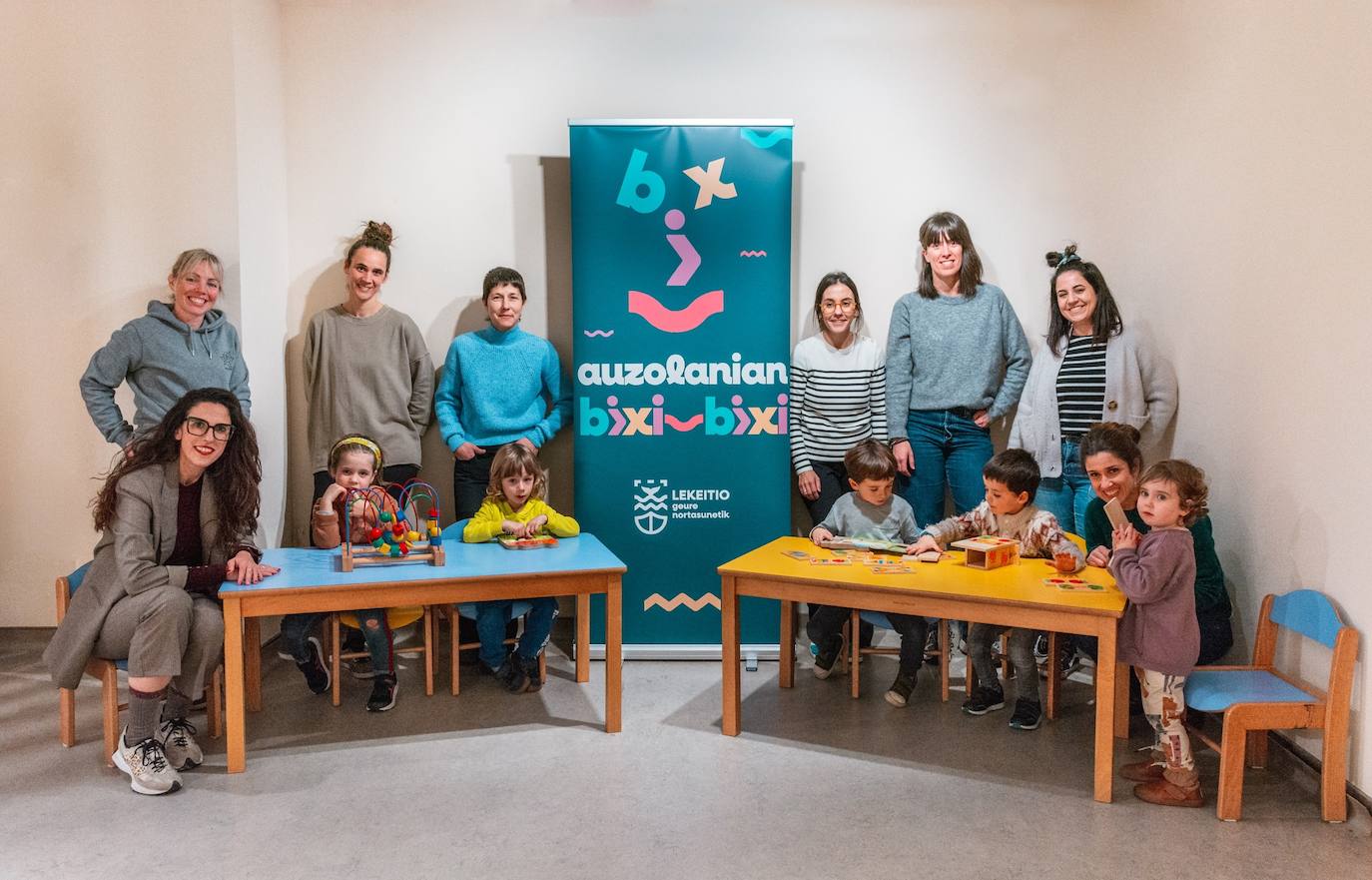 Los más pequeños de Lekeitio tienen un nuevo espacio cubierto donde jugar.