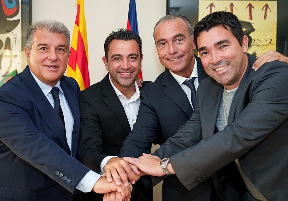 Crisis en el Barça: Laporta hace volar canapés, Deco pone en duda la filosofía...