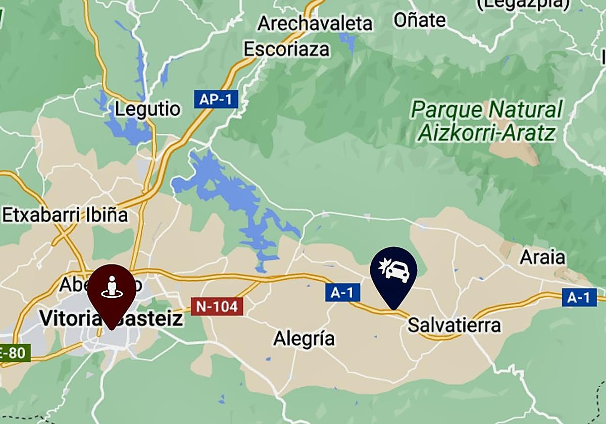 El accidente ha ocurrido en la A-1.