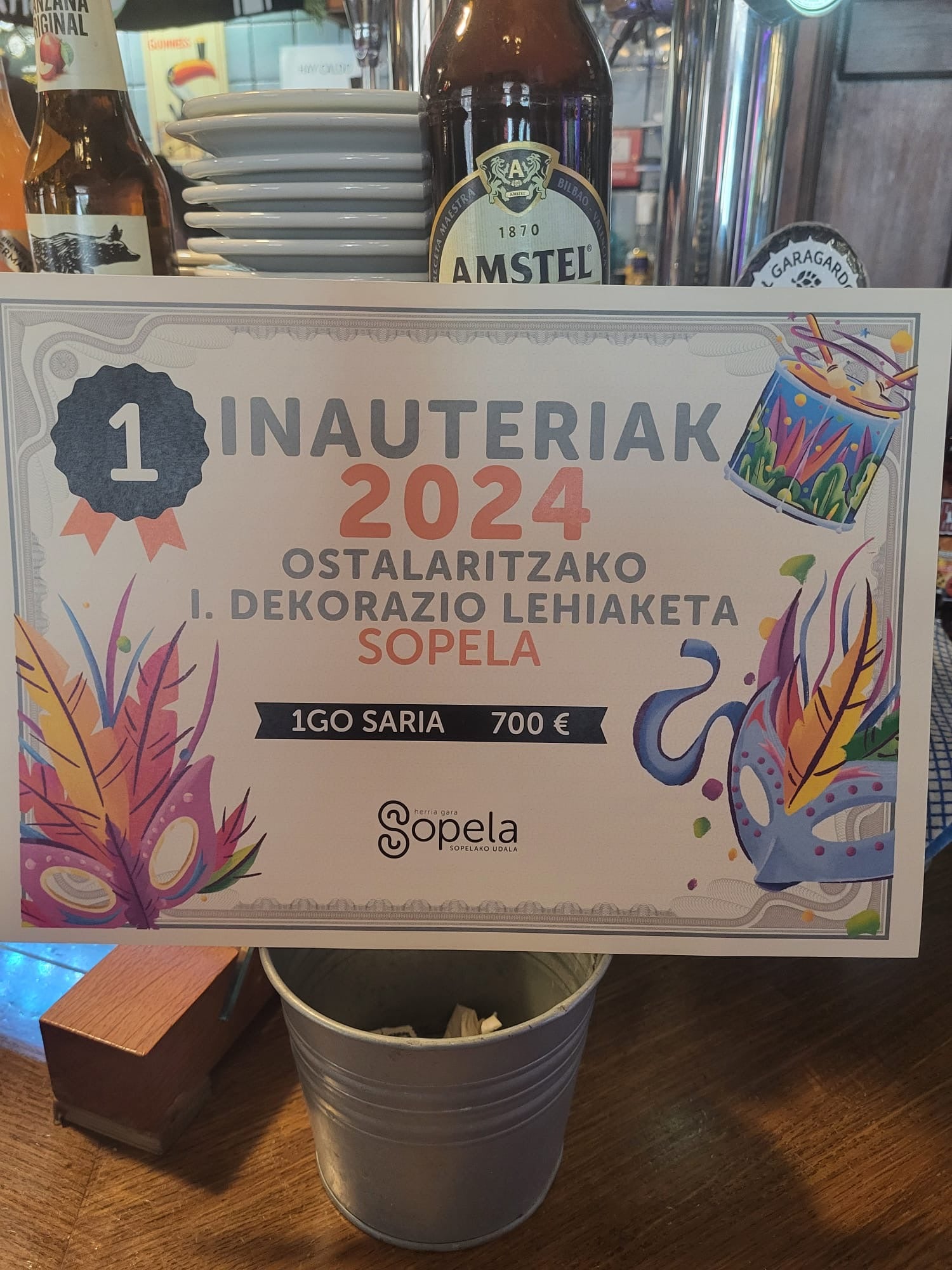 Así ha sido el primer concurso de carnaval de hostelería de Sopela y Larrabasterra