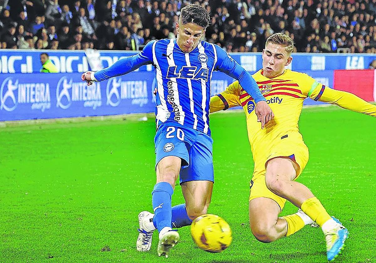 Giuliano Simeone: «El futuro no lo sabe nadie, yo me centro en que Mendizorroza pueda disfrutar de mí»