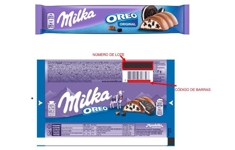 Alerta sanitaria por la presencia de plásticos en barritas de chocolate Milka