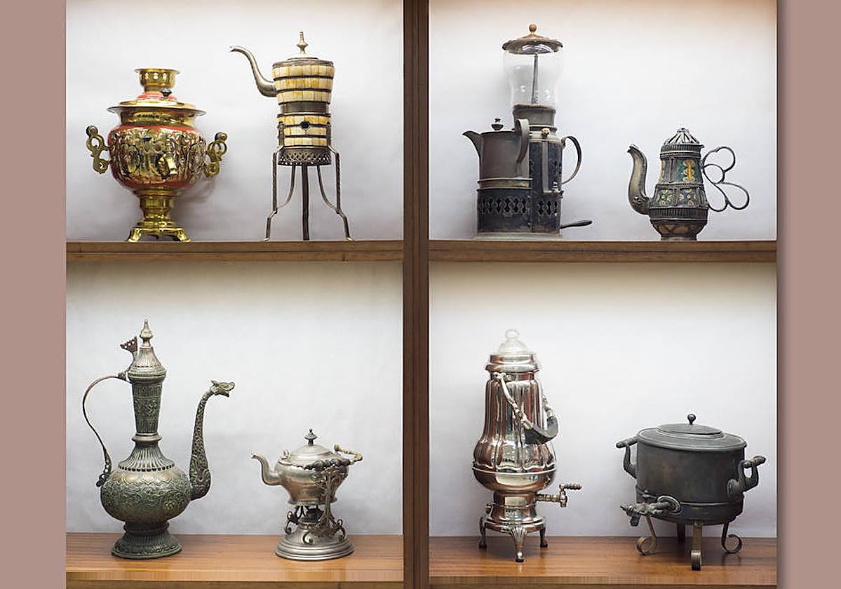 Una selección de las cafeteras que se podrán ver en la exposición.