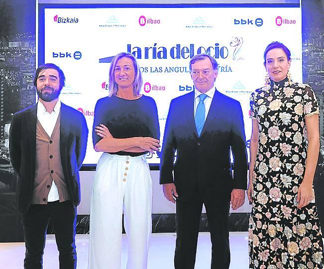 Javier Ortiz, Isabel Iturbe, José Miguel Barrenechea y Ainhoa García. 