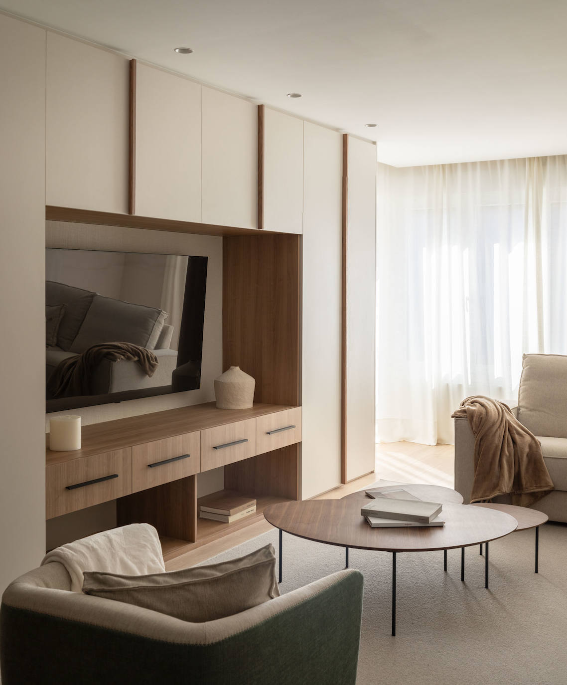 El piso de una pareja joven y su hijo en Mungia ideado para vivir en calma