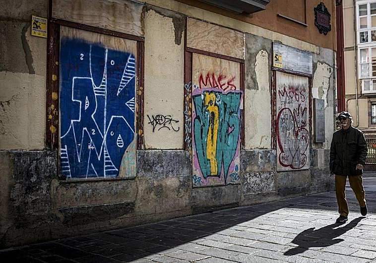 Grafitis en el Casco Viejo de Vitoria