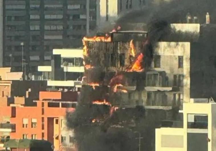 Imagen del incendio