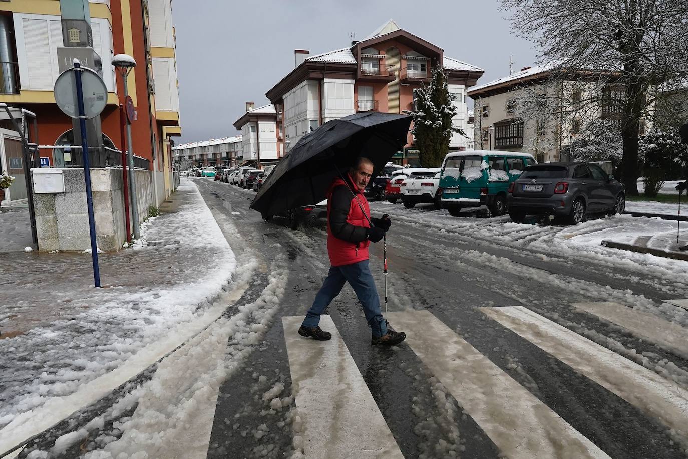 La nevada en Álava, en imágenes