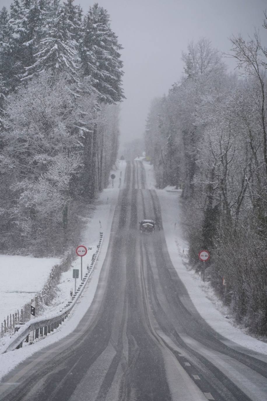 La nevada en Álava, en imágenes