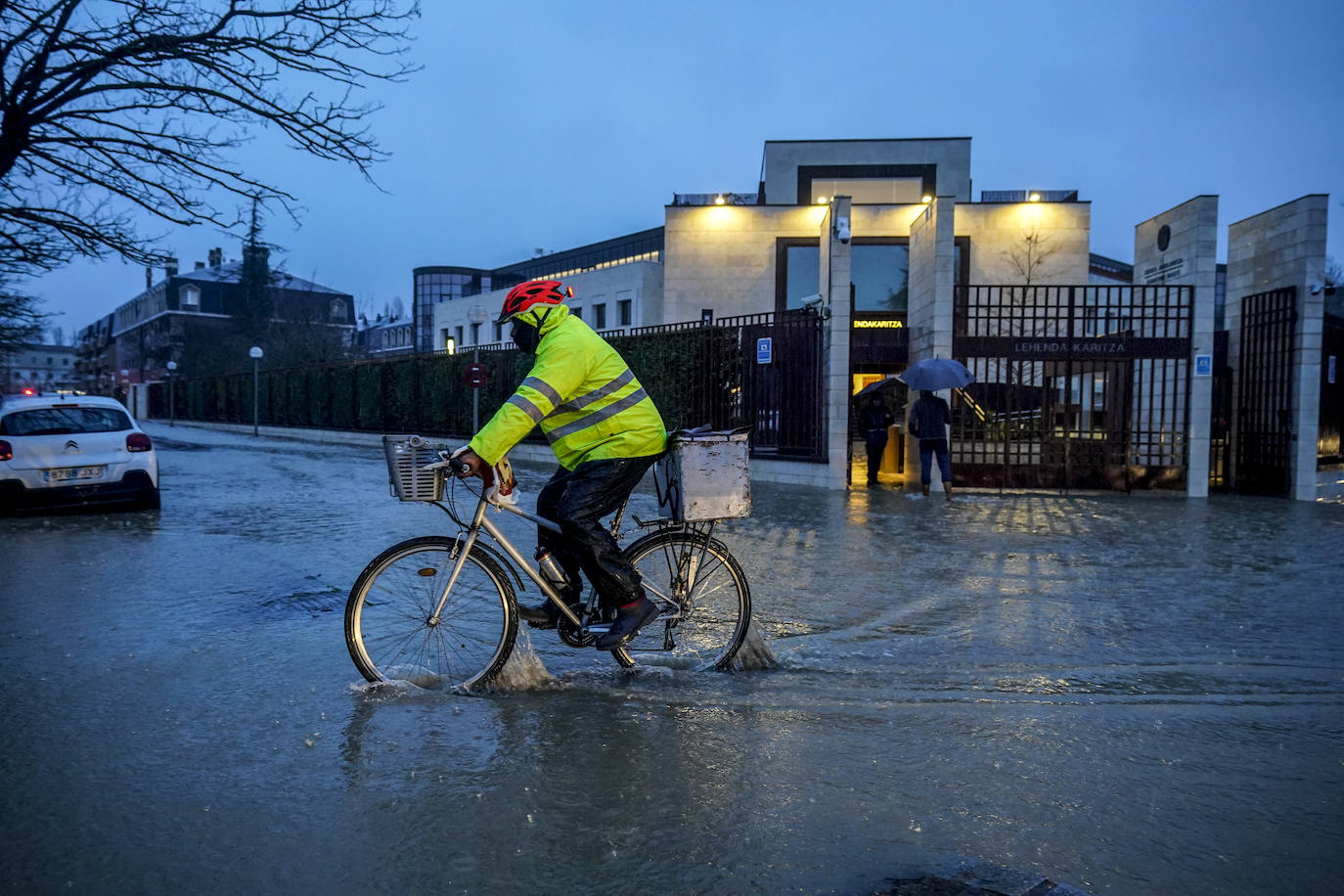 Las imágenes de las inundaciones en Vitoria y Álava