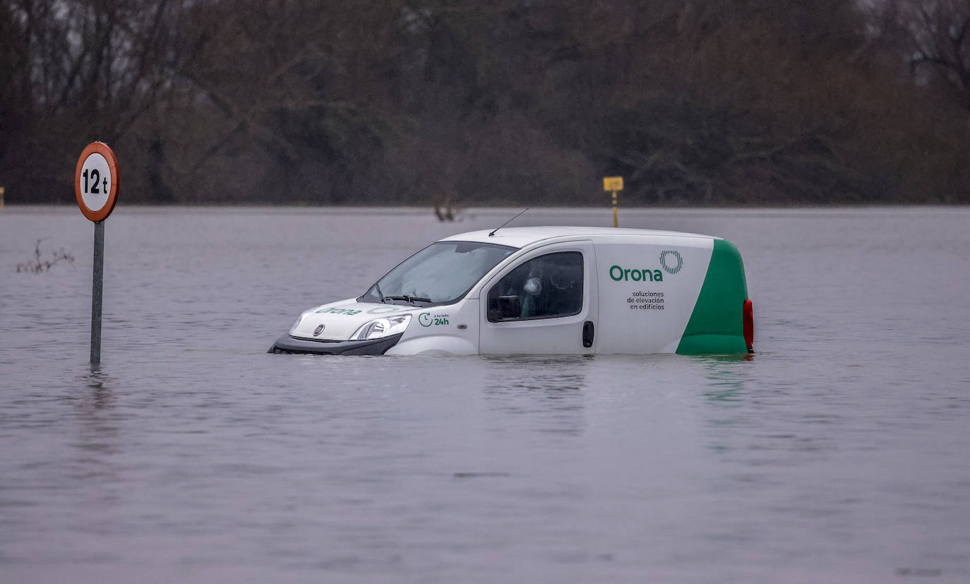 Las imágenes de las inundaciones en Vitoria y Álava