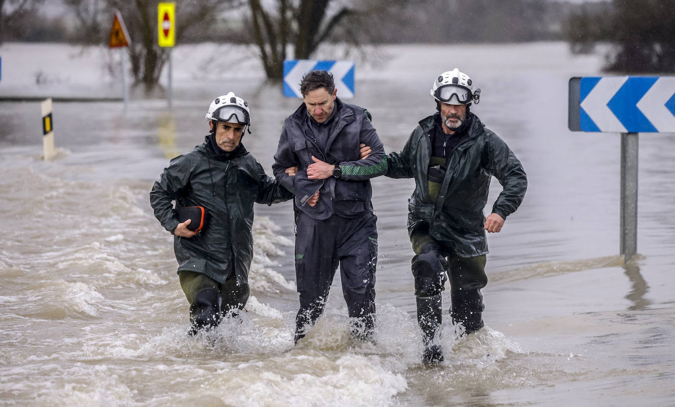 Las imágenes de las inundaciones en Vitoria y Álava