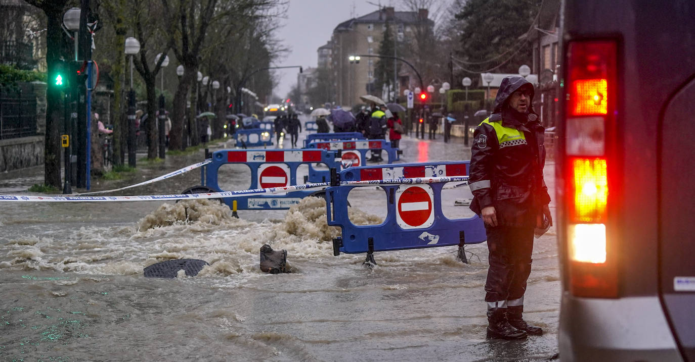 Las imágenes de las inundaciones en Vitoria y Álava