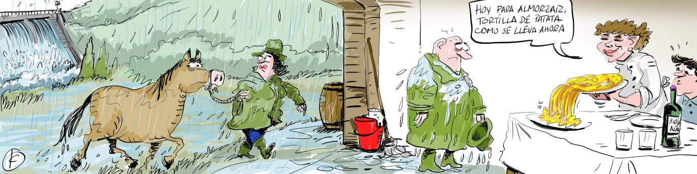 La tira de Cerrajería y el desembalse del Zadorra