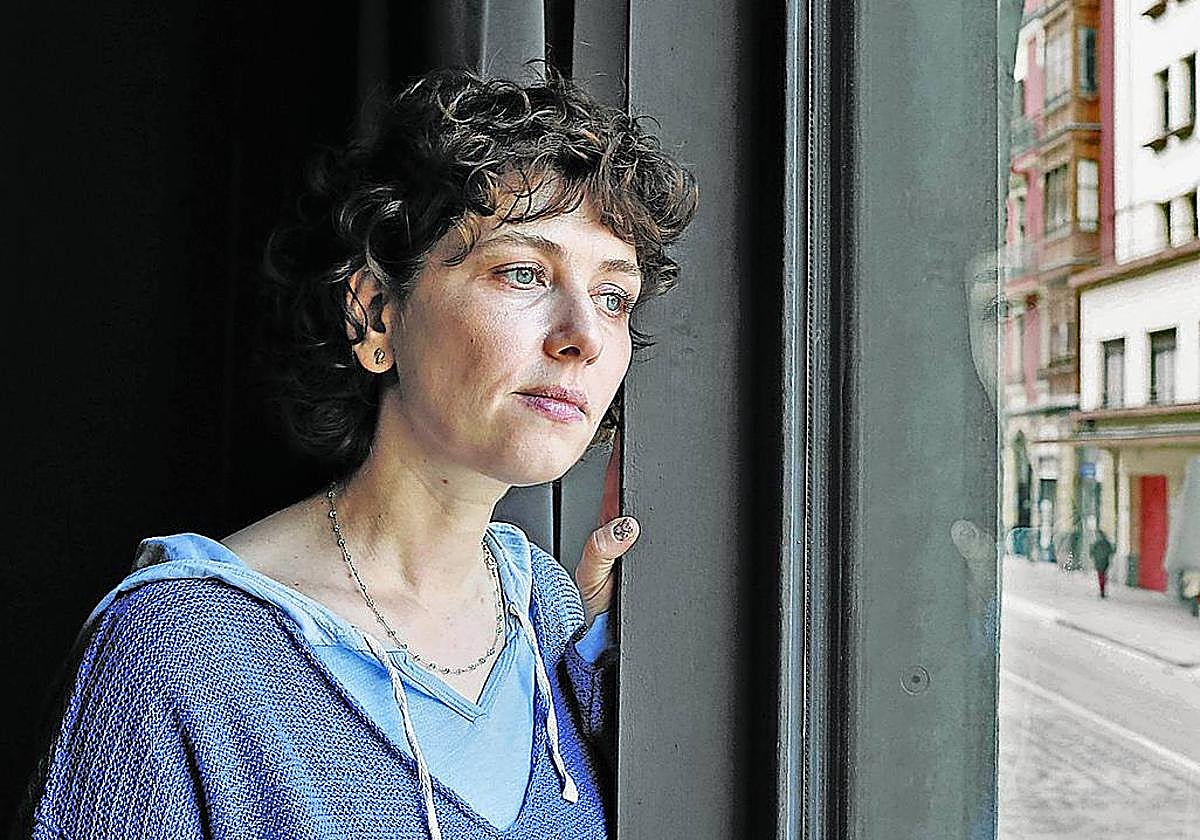 La autora participó en una tertulia en Azkuna Zentroa.