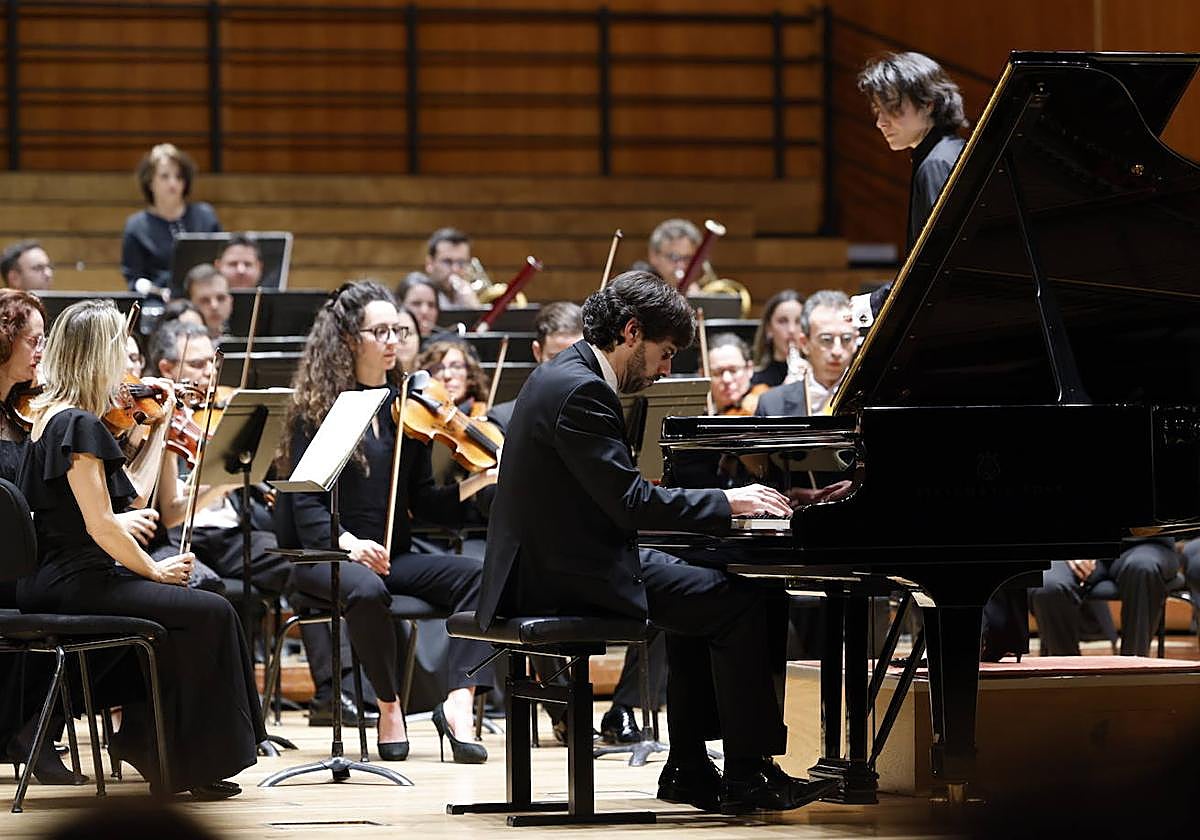 Iván Martín, durante su actuación.