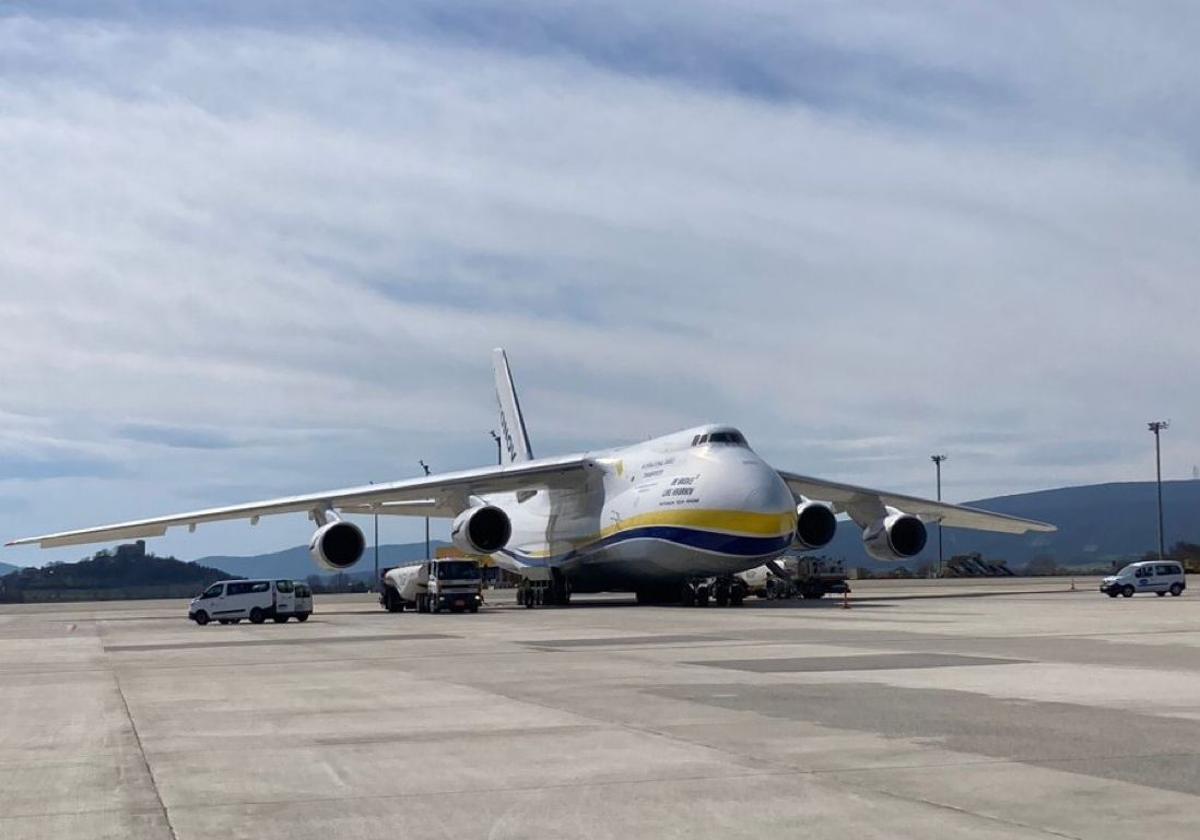 El Antonov 124 regresa a Foronda después de más de dos años