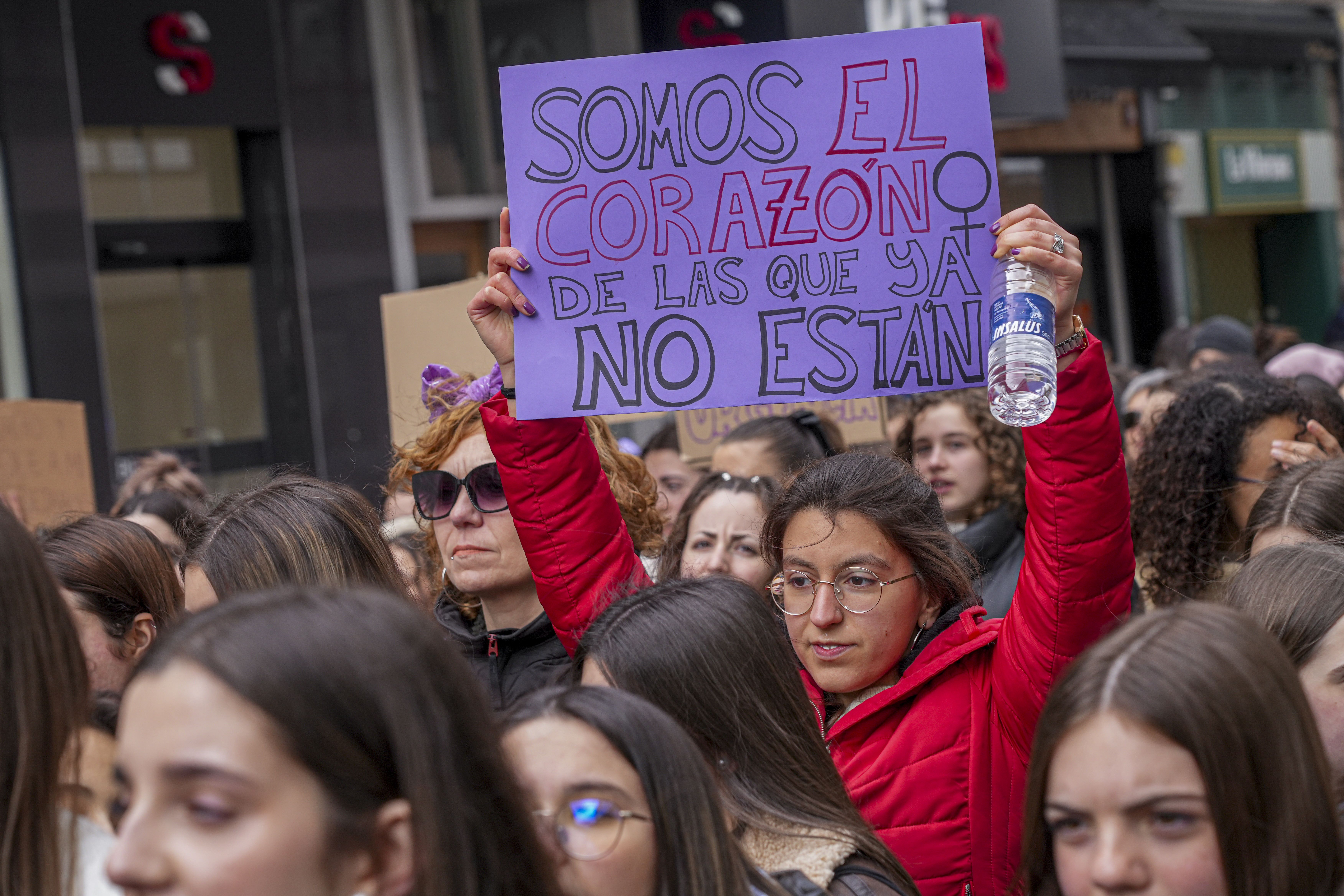 Las imágenes de las protestas de la mañana del 8M