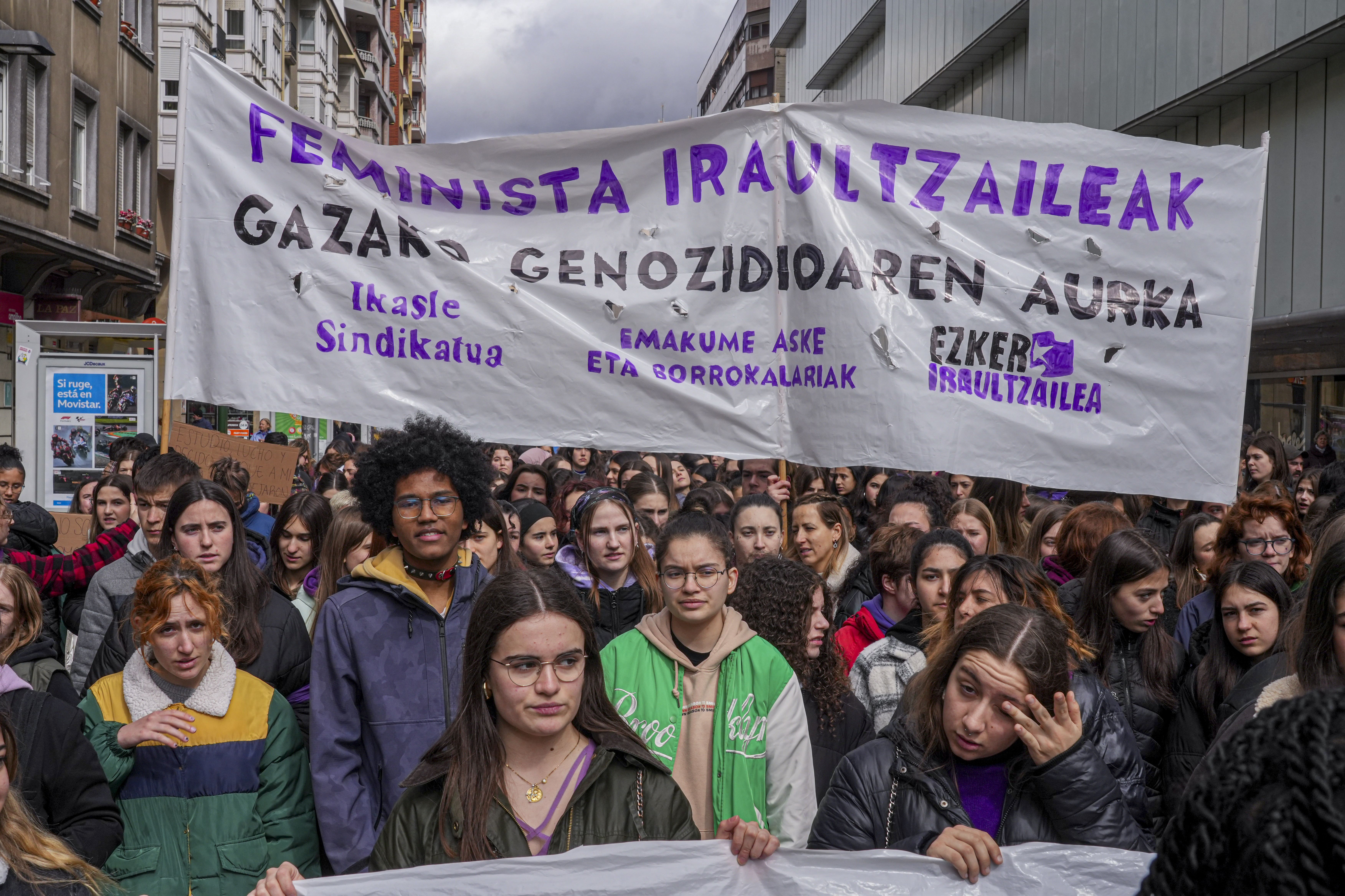 Las imágenes de las protestas de la mañana del 8M
