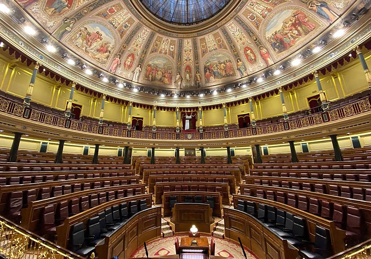 Vista del Congreso de los Diputados.