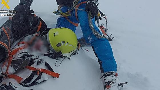 Un montañero vitoriano grave tras ser sorprendido por un alud en el monte San Lorenzo de La Rioja