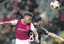 Álvaro Djaló, ahora en el Braga, se ha comprometido con el Athletic hasta 2029.