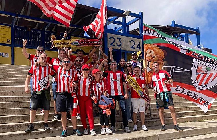 Aficionados del Athletic en Las Palmas