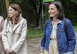 Maider Etxebarria y Garbiñe Ruiz, en un encuentro organizado por este diario el pasado mayo.