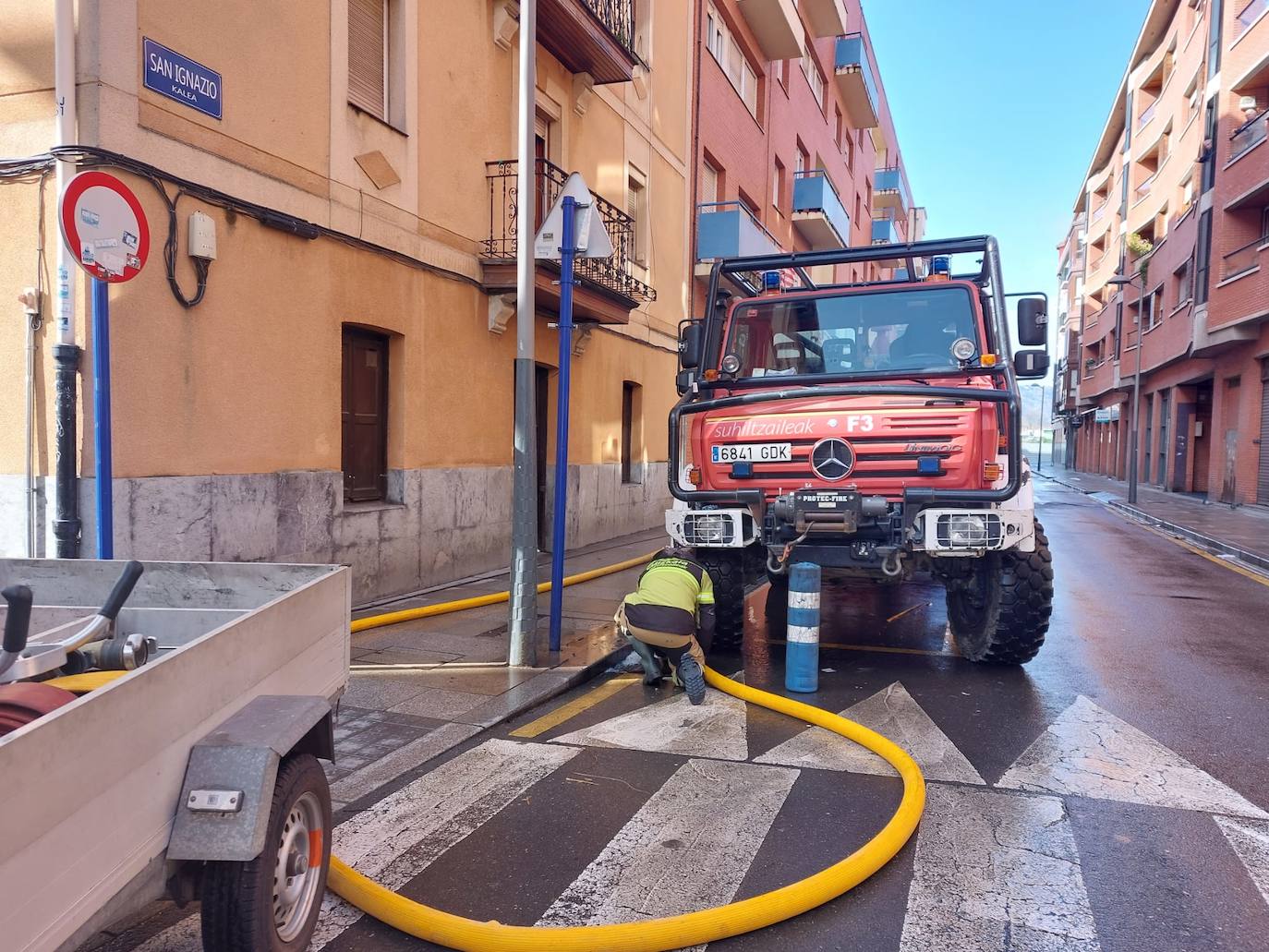 Las imágenes de las inundaciones en Erandio y Zorrozaurre