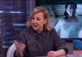 Carmen Machi, en un momento de su entrevista en 'El Hormiguero'.