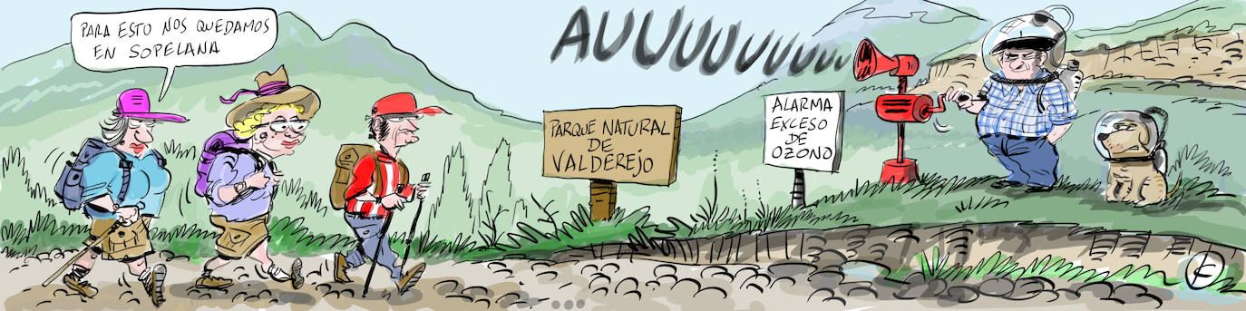 La viñeta de Cerrajería y la contaminación que llega a Valderejo desde Bilbao