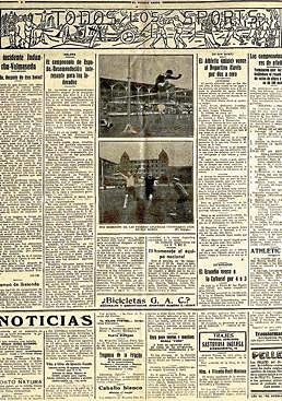 Imagen - La página de deportes de 'El Pueblo Vasco' del 26 de marzo de 1926.