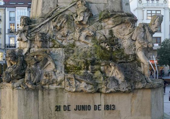 Estado actual del Monumento a la Batalla de Vitoria.
