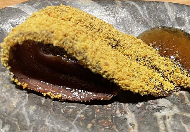 Anchoa de Toja con polen.