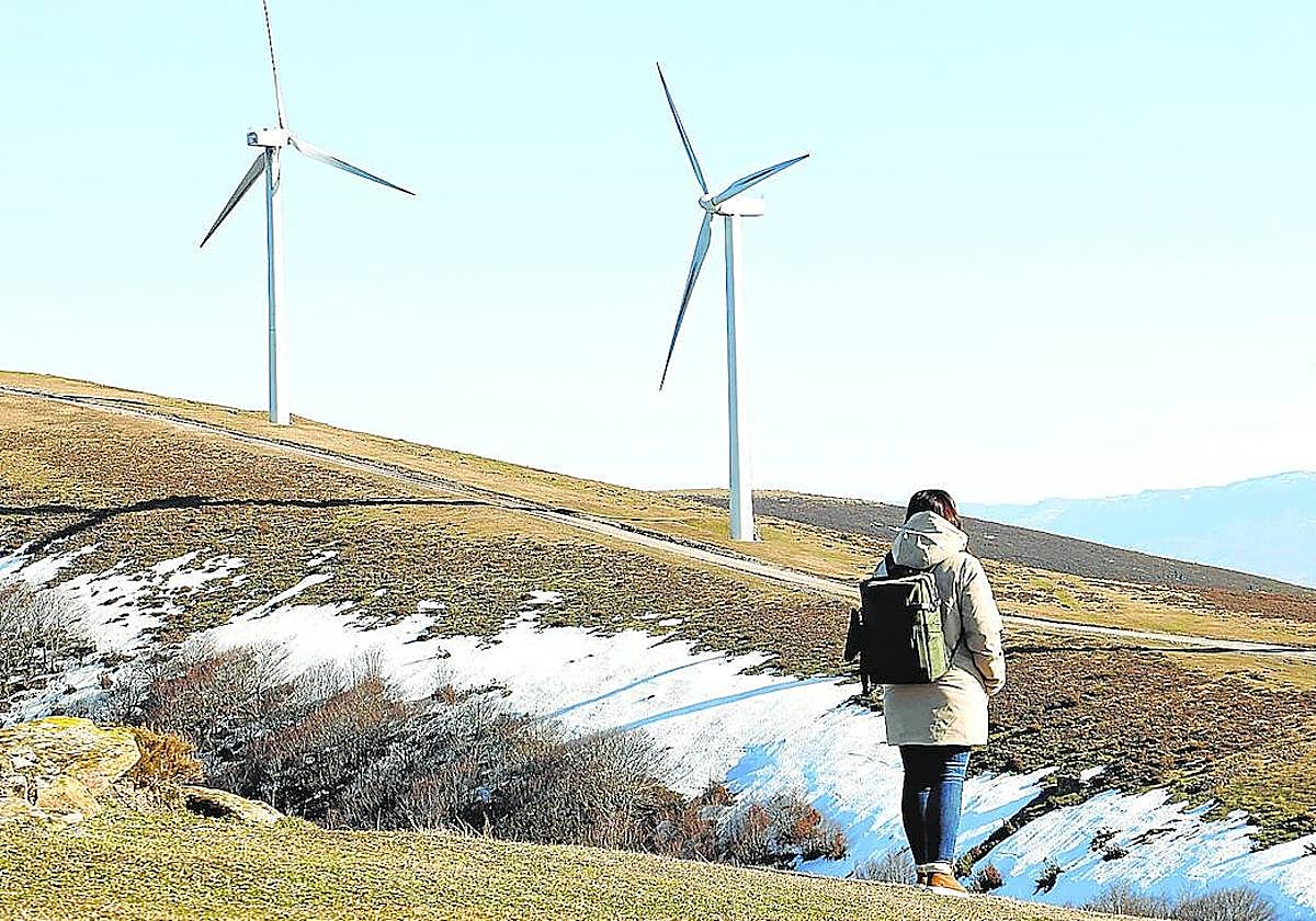 Imagen del parque eólico de Elgea, situado en Álava.