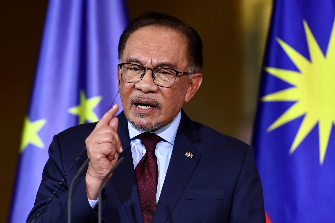 Anwar Ibrahim Malaysiako lehen ministroa.