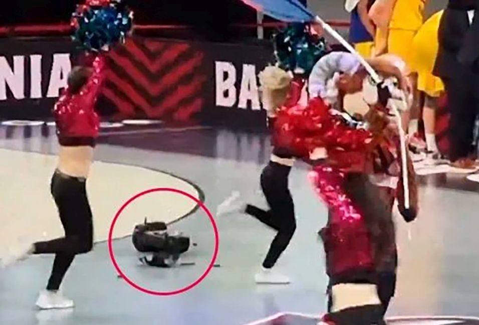 El Baskonia se expone a una multa por la caída del foco en el Buesa