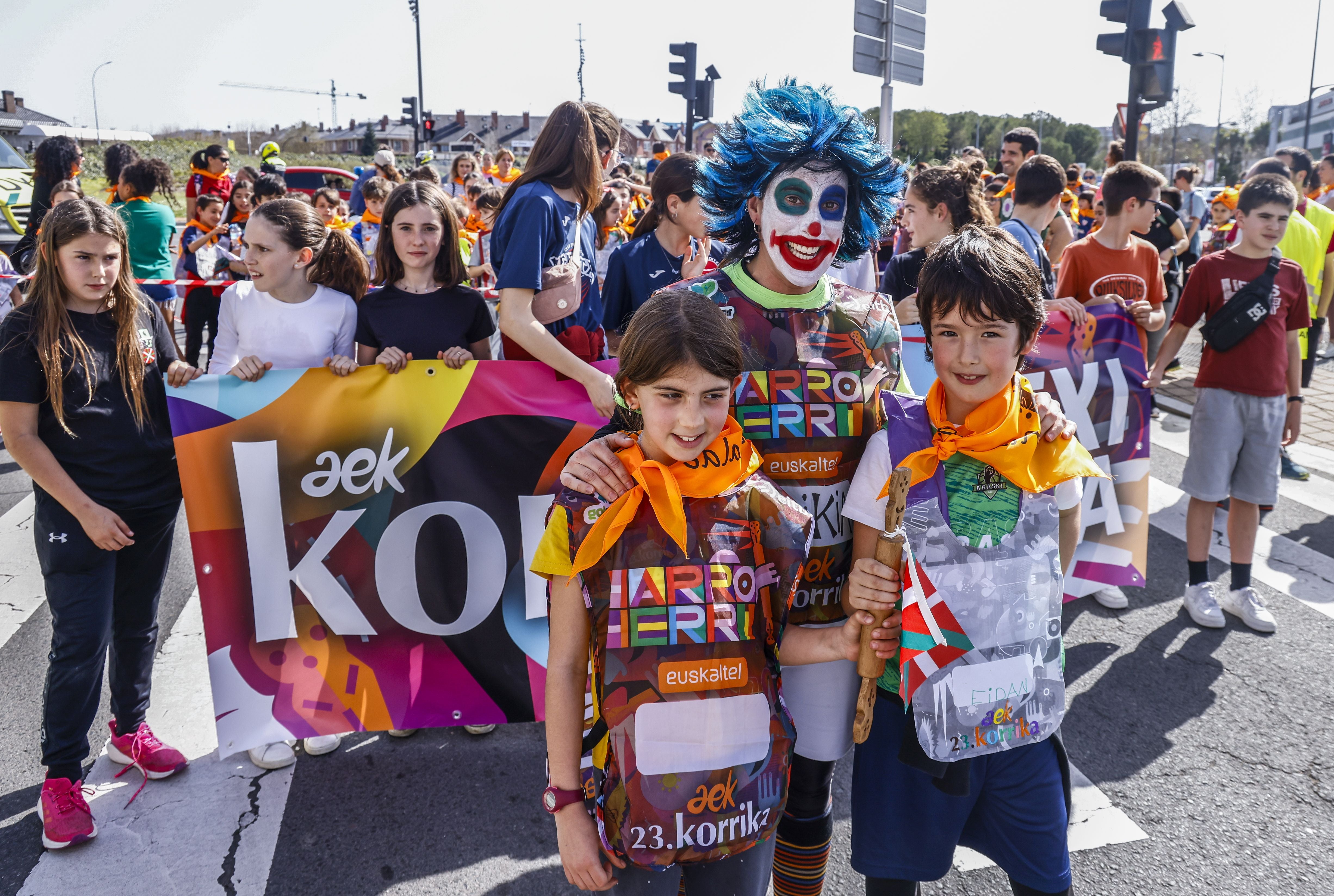 Las imágenes de la Korrika txiki en Vitoria