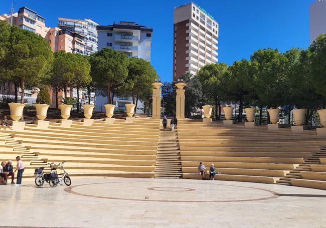 La plaza en la que se instalará una pantalla gigante.