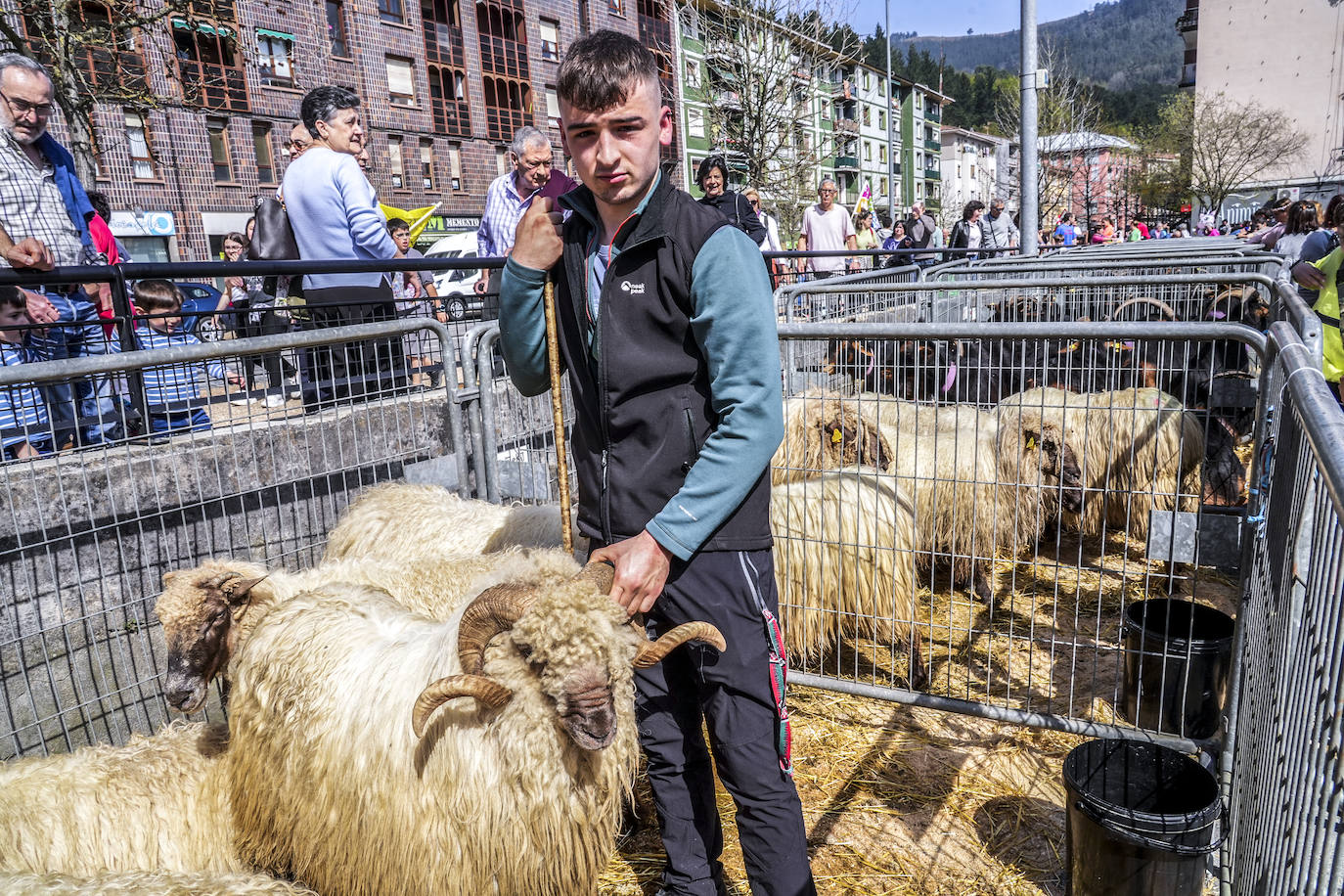 La Feria de Viernes de Dolores en Llodio, en imágenes