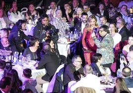 Un momento de la cena en el Buesa Arena.